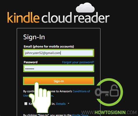 kindle cloud reader account sign in